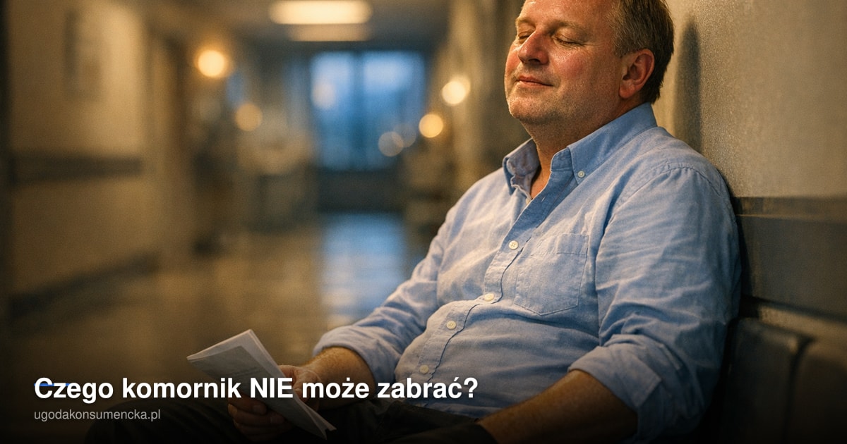 Czego komornik NIE może zabrać?