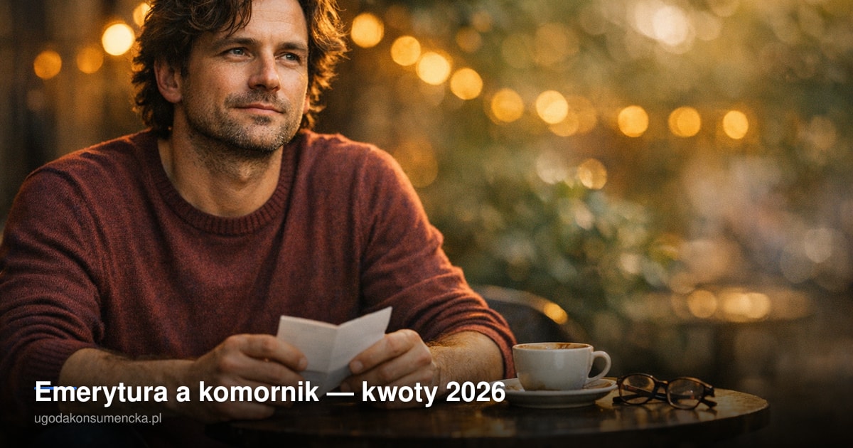 Emerytura a komornik — kwoty 2026