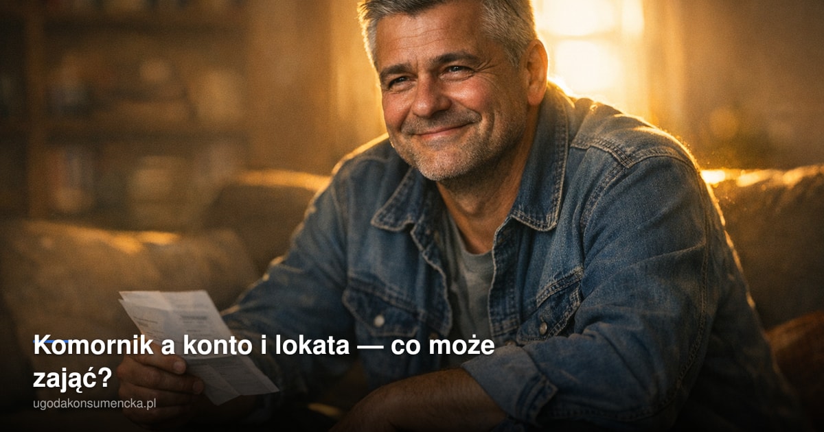 Komornik a konto i lokata — co może zająć?