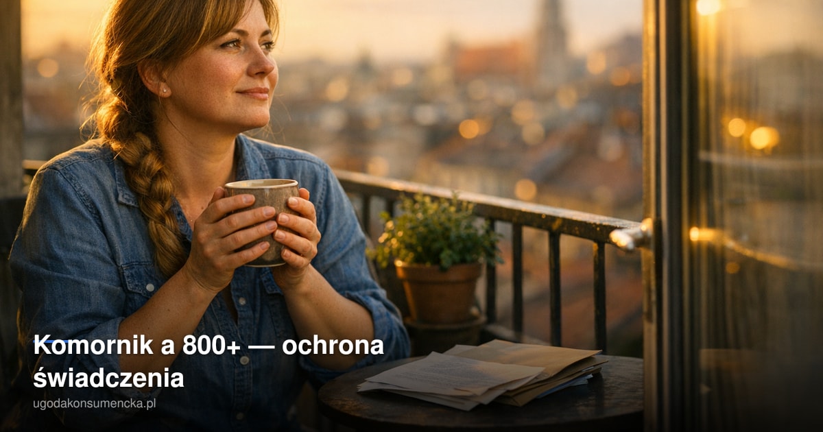 Komornik a 800+ — ochrona świadczenia