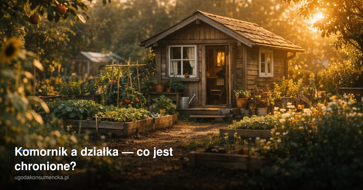 Komornik a działka — co jest chronione?