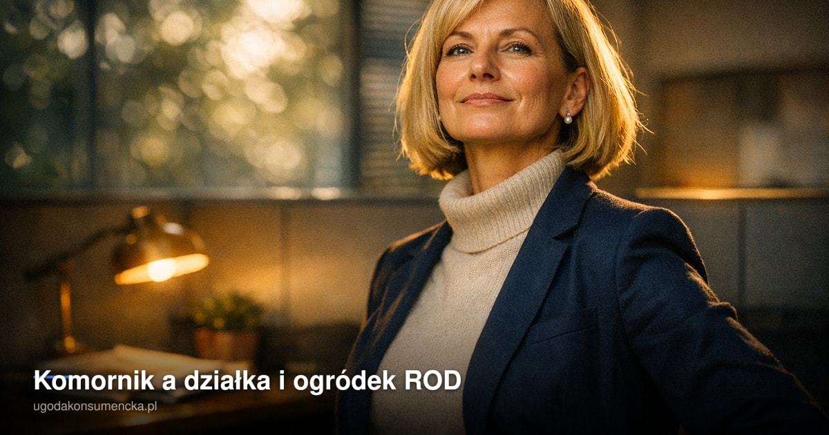 Komornik a działka i ogródek ROD
