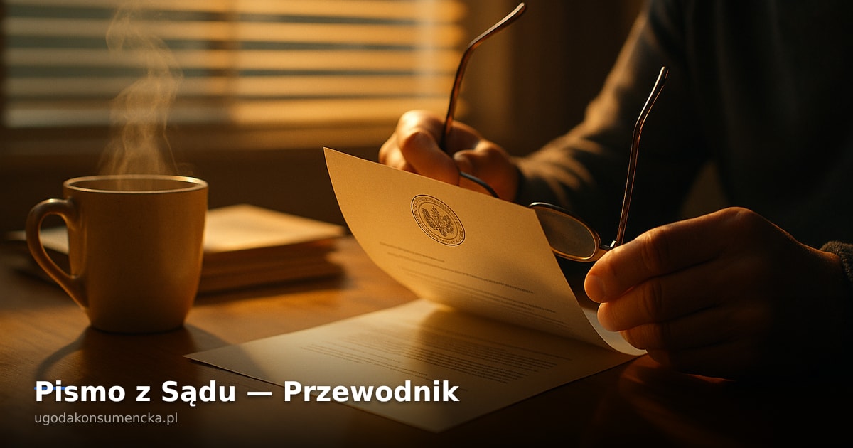 Pismo z Sądu — Przewodnik: Nakazy i Sprzeciwy