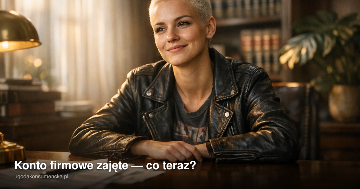 Konto firmowe zajęte — co teraz?